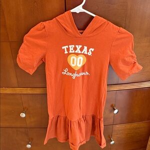 Kids Orange Texas Longhorns Hoodie Dress